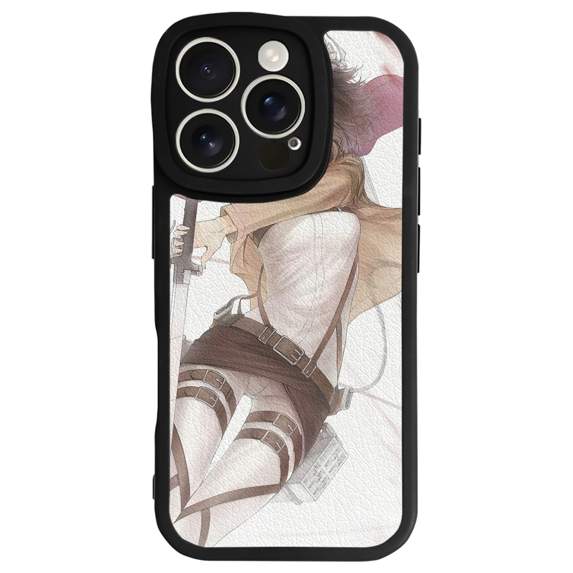 （画像用） 進撃の巨人 Attack on Titan 【iPhone 16シリーズ対応】シリコンスマホケース（レザー調） 材質：シリコン